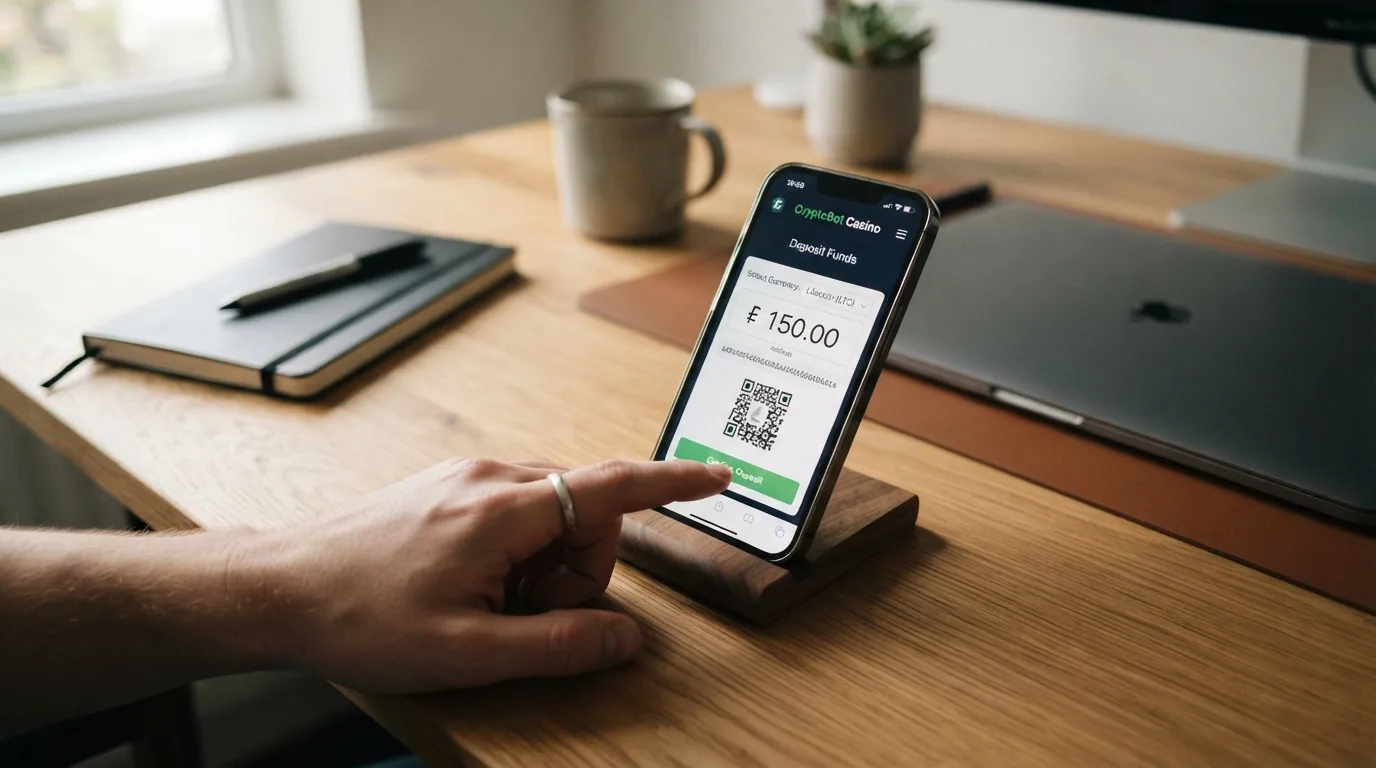 Schematische Darstellung: LTC-Wallet → Casino-Adresse → Bestätigung → Spielguthaben